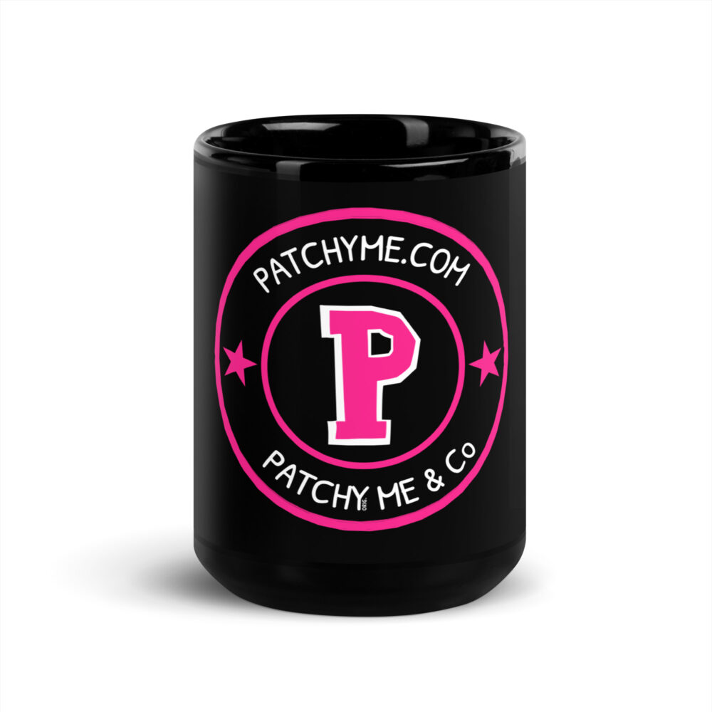 PATCHY ICON BLACK GLOSSY MUG - Image 6