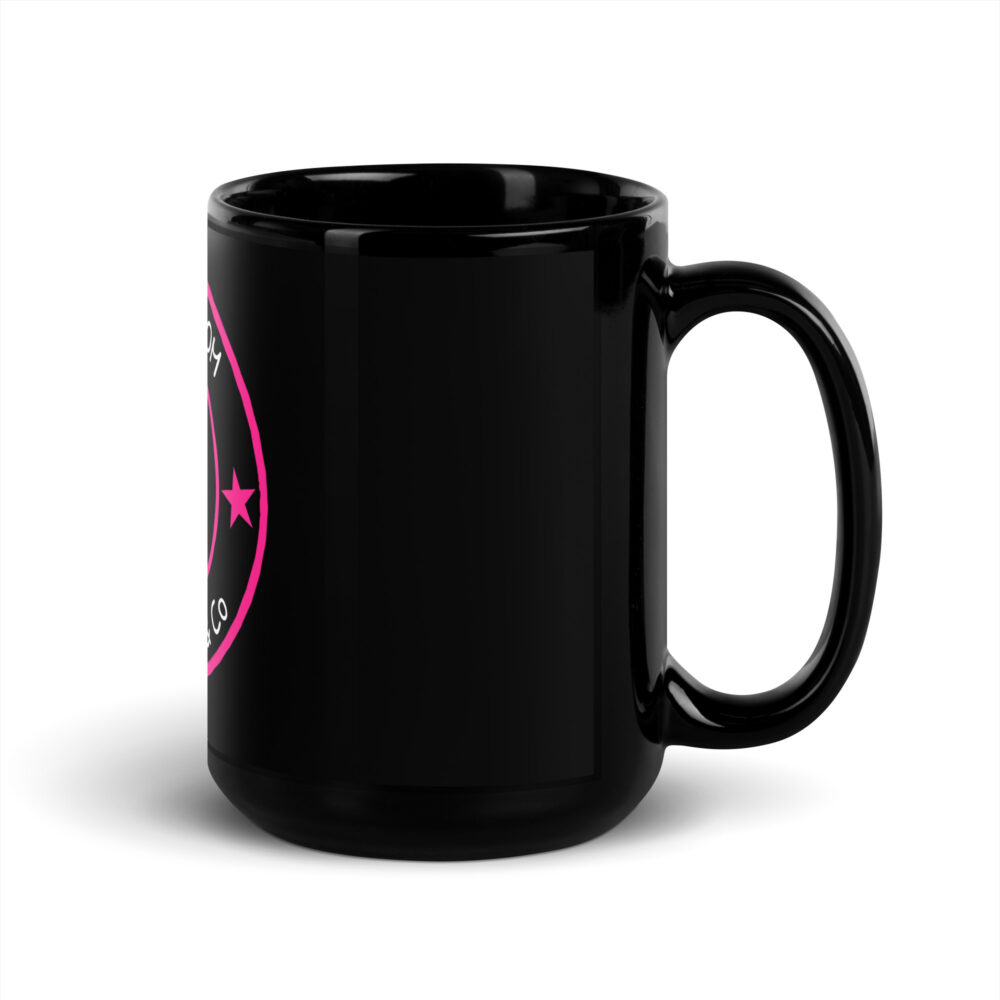 PATCHY ICON BLACK GLOSSY MUG - Image 5