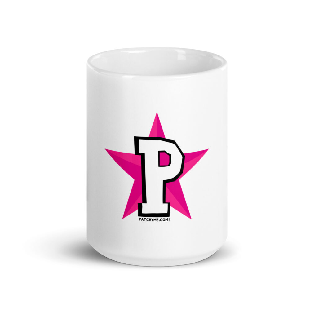 PATCHY STAR WHITE GLOSSY MUG - Image 7