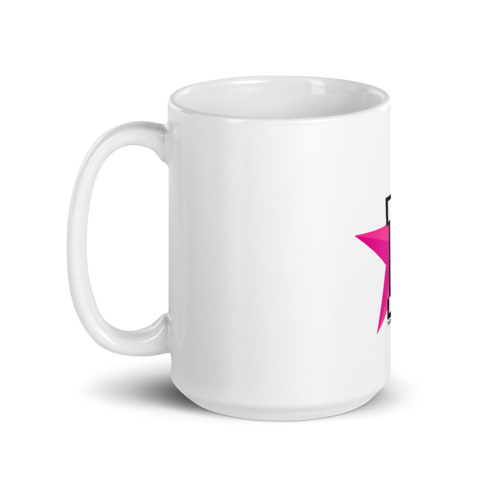 PATCHY STAR WHITE GLOSSY MUG - Image 6