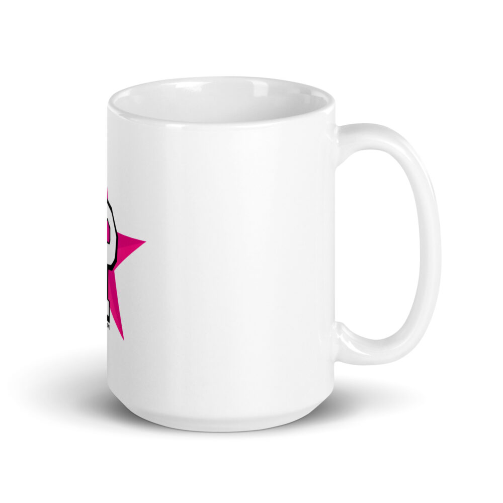 PATCHY STAR WHITE GLOSSY MUG - Image 5