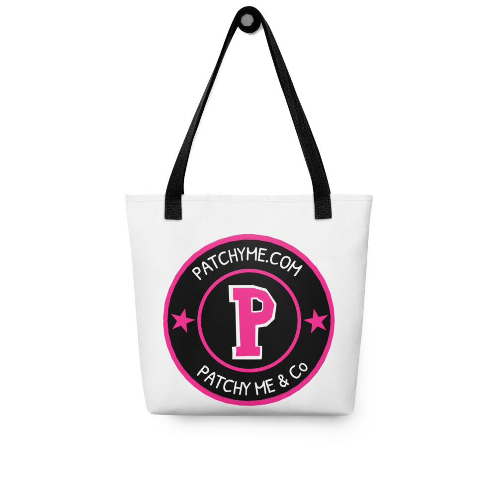 PATCHY ICON WHITE TOTE BAG - Image 3